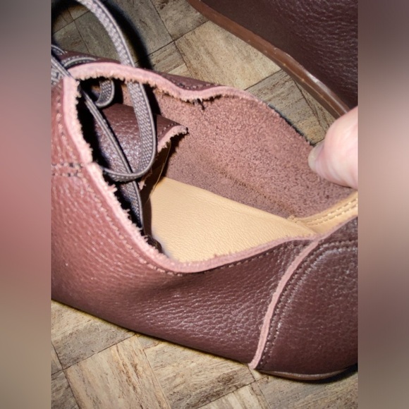 Women’s brown leather shoes size US 7,5 (knock off camper peu shoes) - Picture 8 of 10